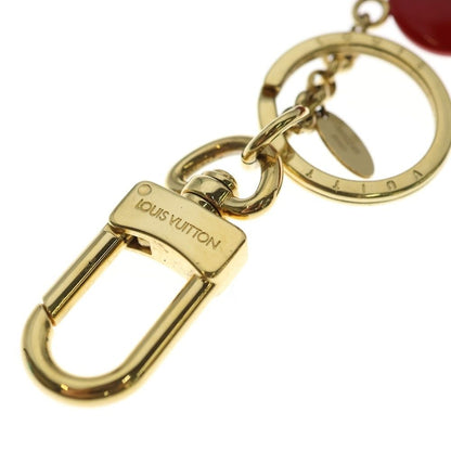 Louis Vuitton Monogram Porte Cles Vivienne Key Holder Wood Red Brown — view 5