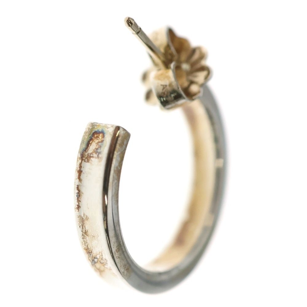 Tiffany & Co. Narrow Hoop Earrings Silver — view 2