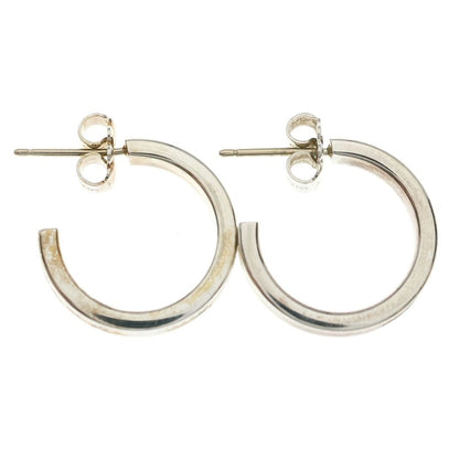 Tiffany & Co. Narrow Hoop Earrings Silver — view 4