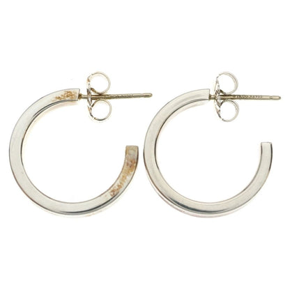 Tiffany & Co. Narrow Hoop Earrings Silver — view 3
