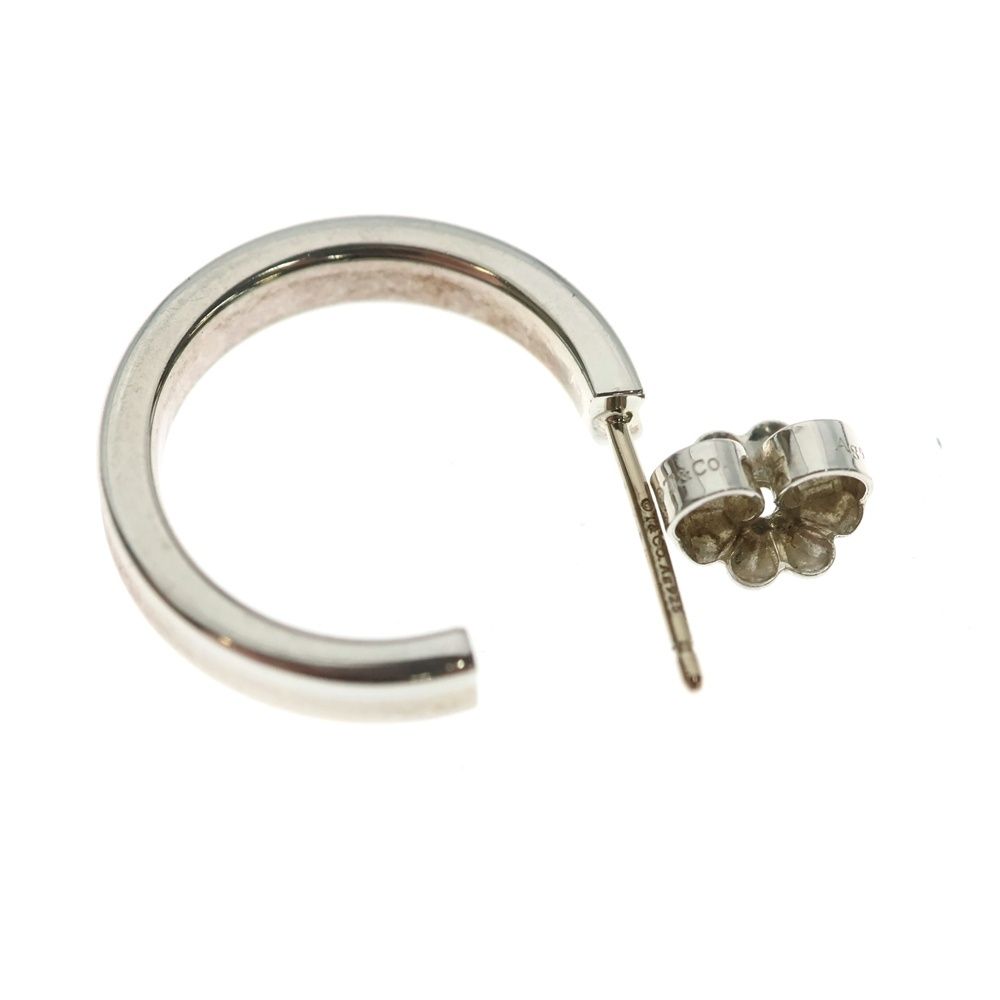 Tiffany & Co. Narrow Hoop Earrings Silver — view 5