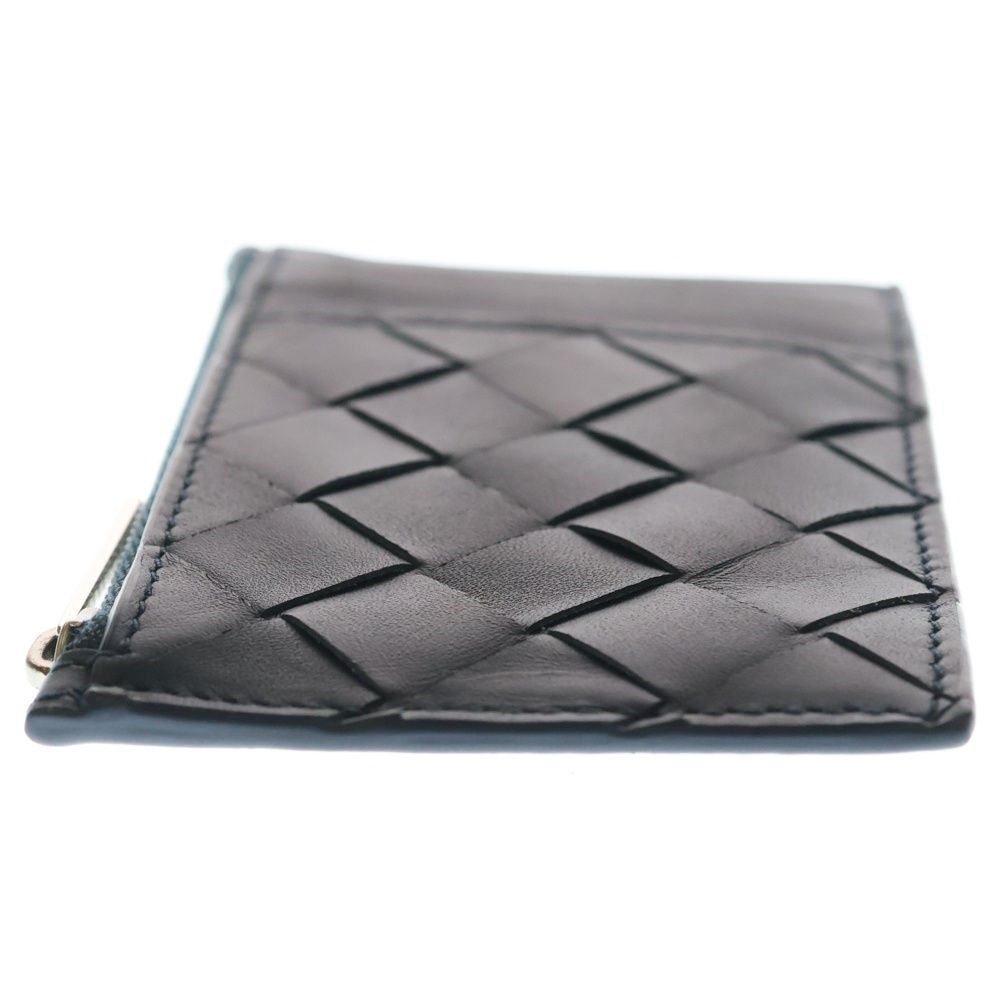 Bottega Veneta Intrecciato Fragment Case Navy Leather Coin Purse — view 3