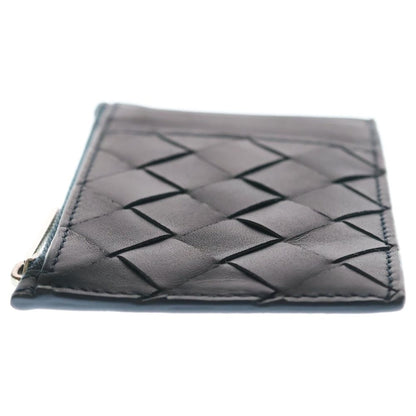 Bottega Veneta Intrecciato Fragment Case Navy Leather Coin Purse — view 3