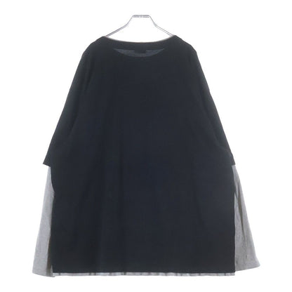Celine Skater Cotton Jersey Tee Layered Shirt Black Gray — view 2