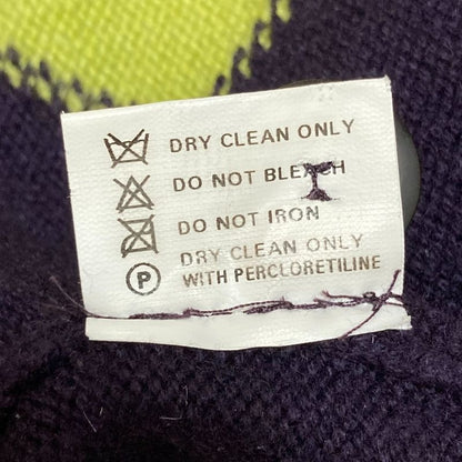 Hermes Cashmere Knit Cardigan M Purple