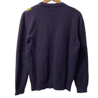 Hermes Cashmere Knit Cardigan M Purple