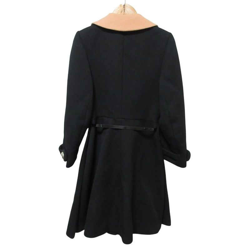 Prada Wool Double Breasted Coat Black