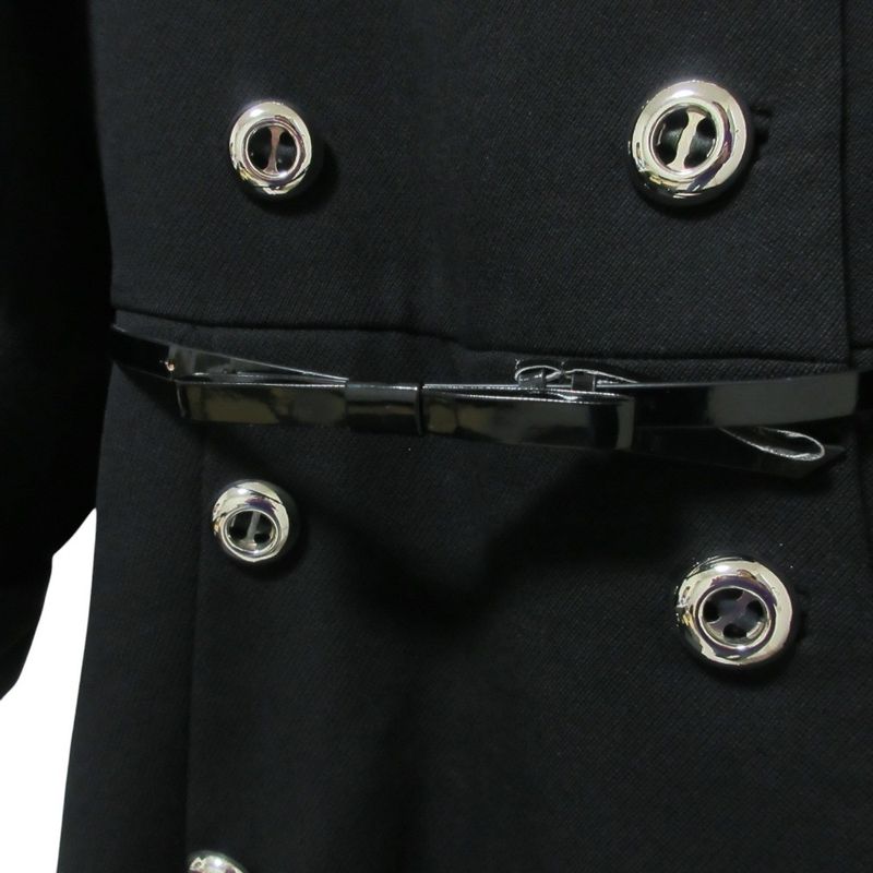 Prada Wool Double Breasted Coat Black