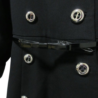 Prada Wool Double Breasted Coat Black