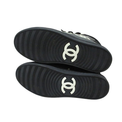 Chanel Paris Dallas Star CC Logo Double Zip High Cut Sneakers