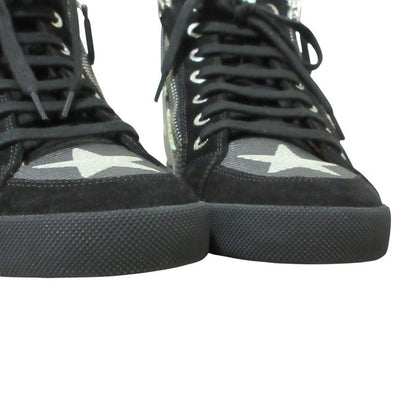 Chanel Paris Dallas Star CC Logo Double Zip High Cut Sneakers
