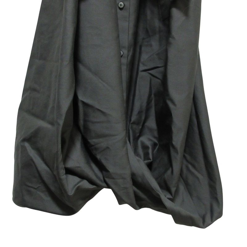 Celine Silk Blend Short Sleeve Shirt Dress 38 Gray