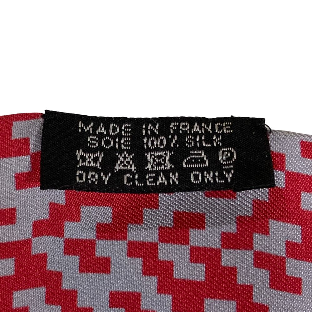 Hermes Silk Maxi Twill Tout en Carre Red Scarf — view 6
