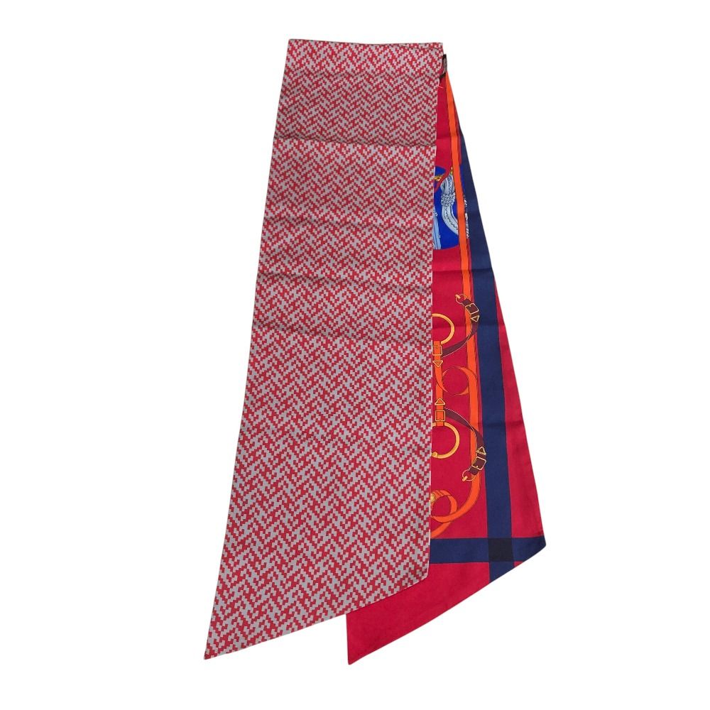 Hermes Silk Maxi Twill Tout en Carre Red Scarf — view 5