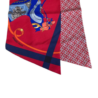 Hermes Silk Maxi Twill Tout en Carre Red Scarf — view 3