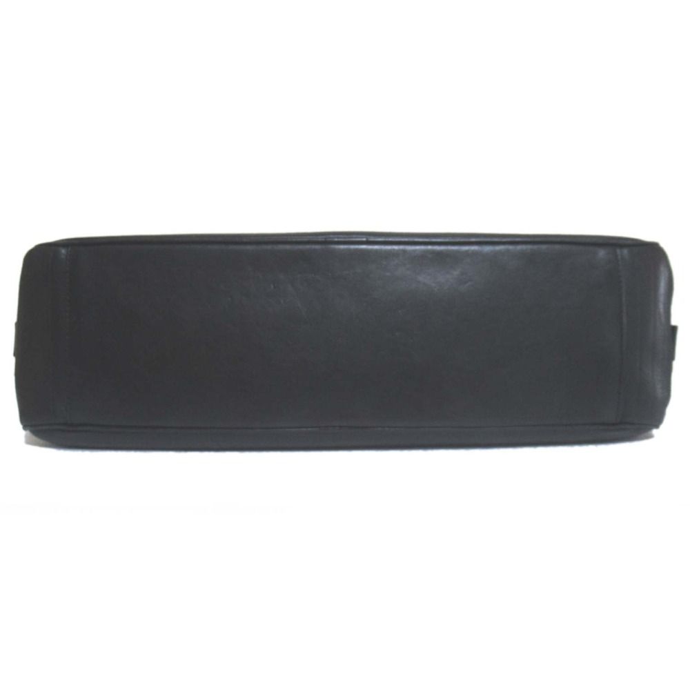 Dior Homme Leather Briefcase Business With PC Pocket Black — view 5