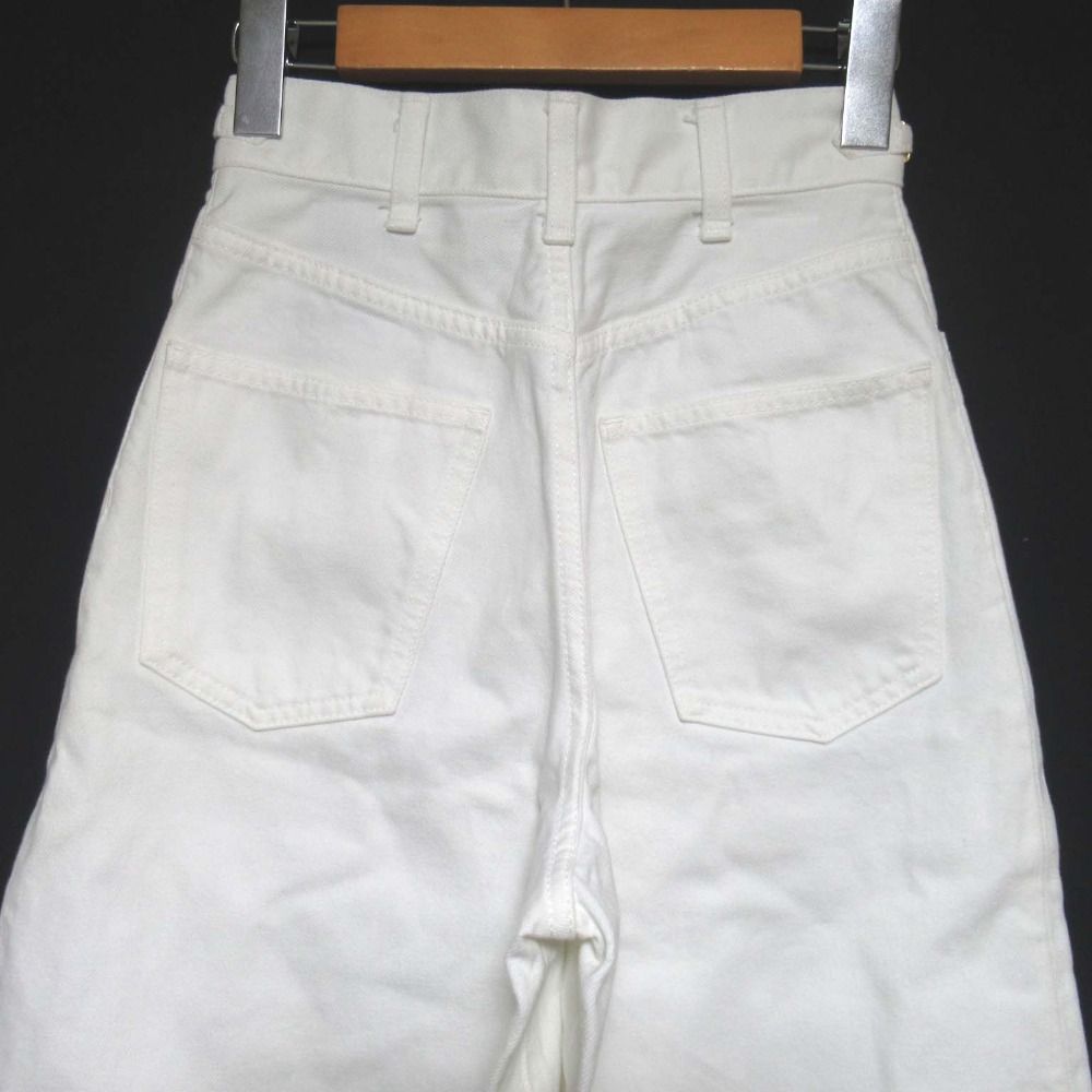 Celine Cleaned Era Triomphe Signature Wide Gaucho Denim Pants — view 4