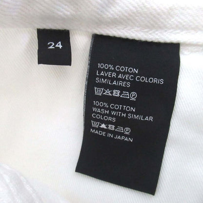 Celine Cleaned Era Triomphe Signature Wide Gaucho Denim Pants — view 6