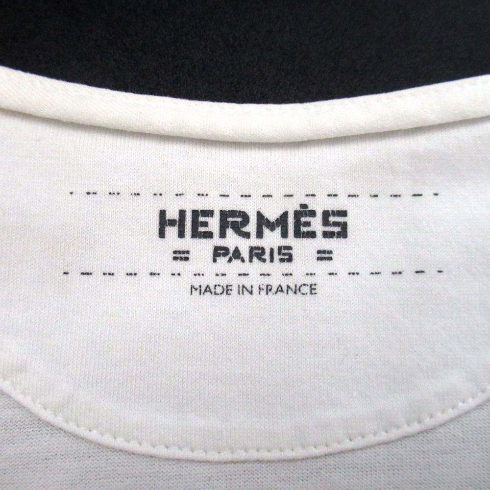 Hermes Kachina Print Short Sleeve T-Shirt 36 White — view 8