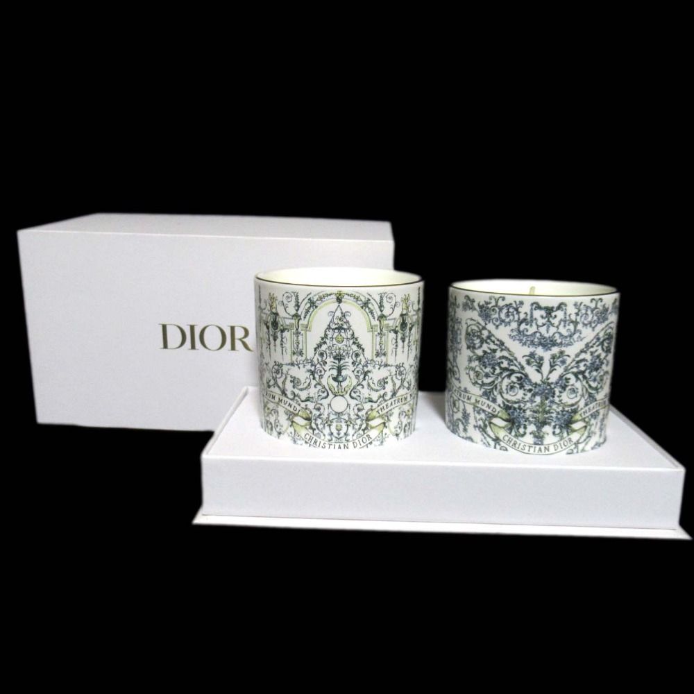 Dior Butterfly Around Candle Set of 2 White Hat — view 5