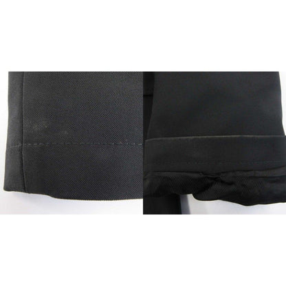 Prada Satin Jacket Coat Stretch 40 M Black — view 7
