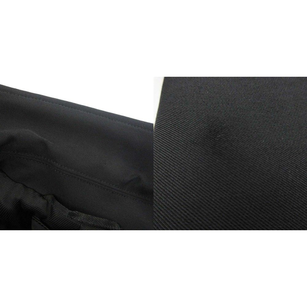 Prada Satin Jacket Coat Stretch 40 M Black — view 6