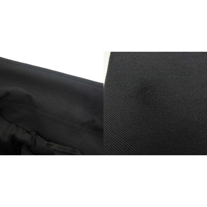 Prada Satin Jacket Coat Stretch 40 M Black — view 6
