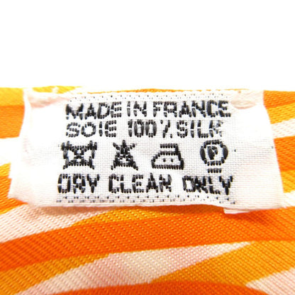 Hermes Twilly Scarf Silk Orange White — view 3