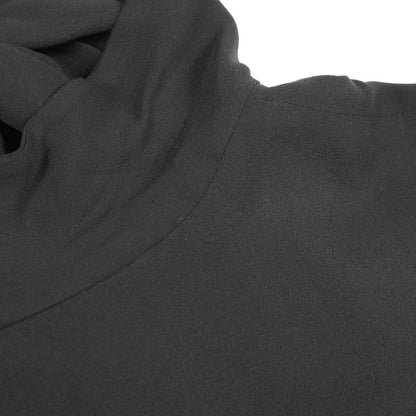 Balenciaga Dress Chiffon Bowtie Black Silk — view 6