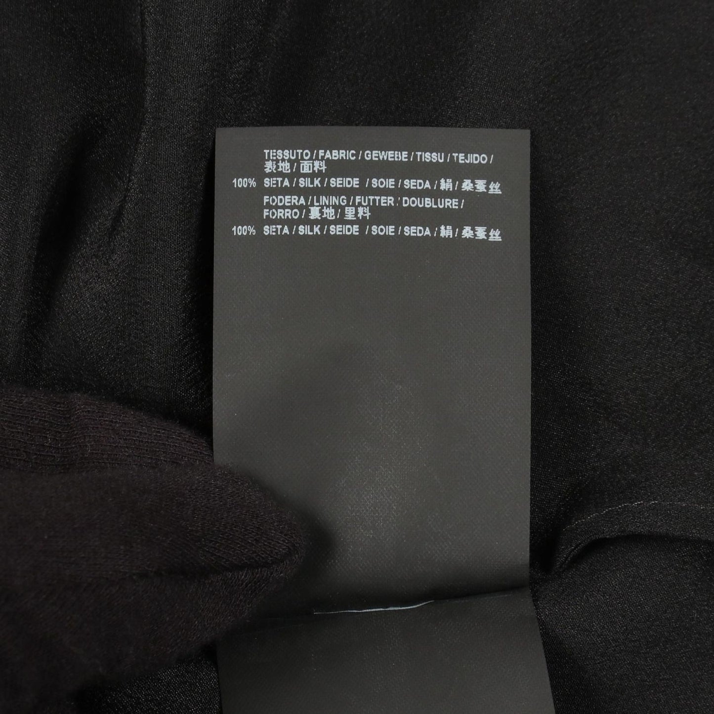 Balenciaga Dress Chiffon Bowtie Black Silk — view 4