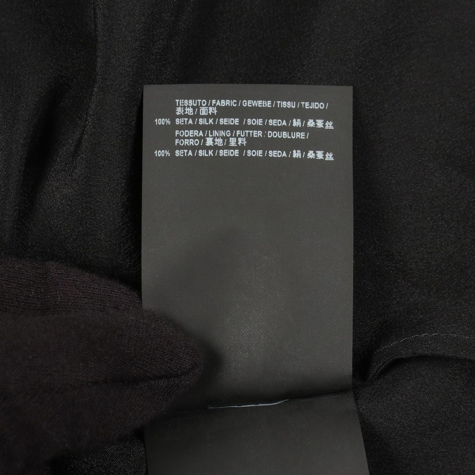 Balenciaga Dress Chiffon Bowtie Black Silk — view 4