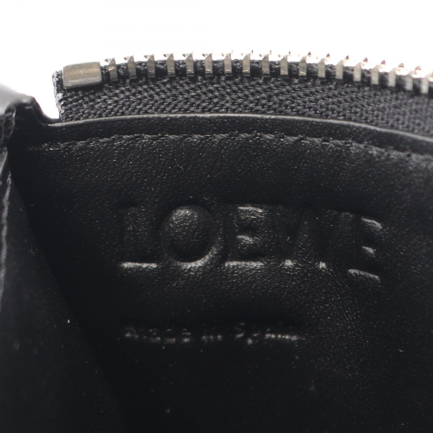 Loewe Coin Case Panta Card Holder Black Leather — view 4