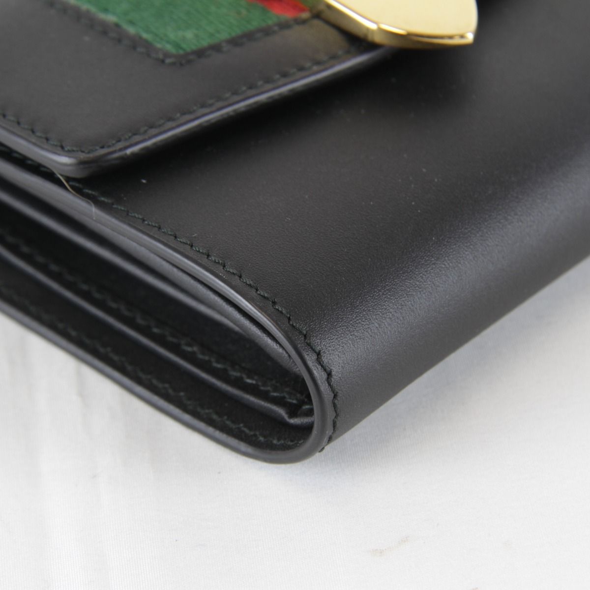 Gucci Sylvie Webline Trifold Wallet Compact — view 6