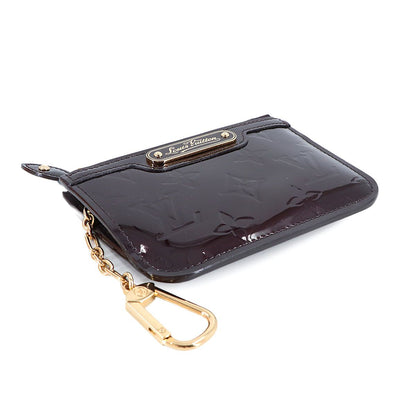 Louis Vuitton Monogram Vernis Pochette Cles NM Coin Case Leather Amarante — view 4