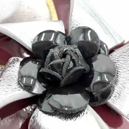 Chanel Brooch Camellia Flower CC Logo Corsage Silver — view 5