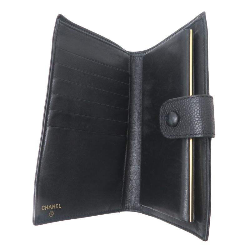 Chanel Wallet Caviar Black — view 5
