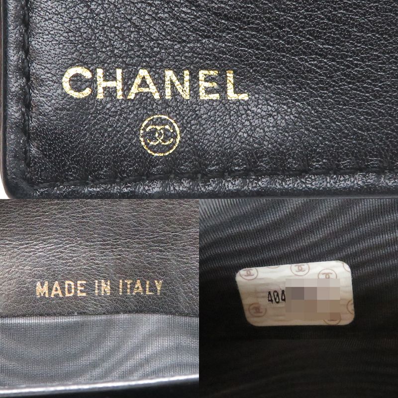 Chanel Wallet Caviar Black — view 8