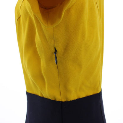 Fendi Dress Long Short Sleeve Bicolor 40 Yellow Navy B2Y — view 6