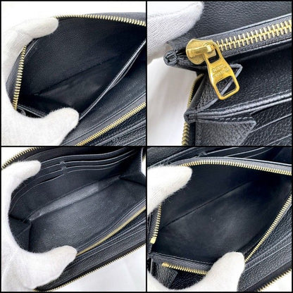 Louis Vuitton Zippy Wallet Monogram Empreinte Noir Black — view 8