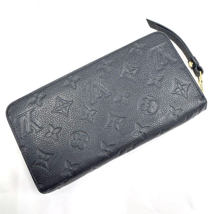 Louis Vuitton Zippy Wallet Monogram Empreinte Noir Black — view 2