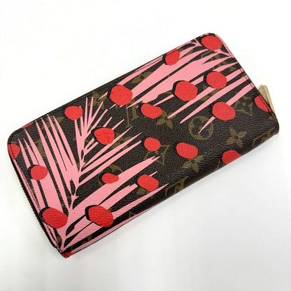 Louis Vuitton Zippy Wallet Monogram Jungle Dot Brown Pink — view 2