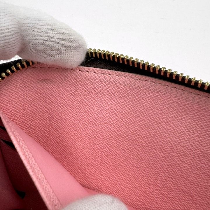 Louis Vuitton Zippy Wallet Monogram Jungle Dot Brown Pink — view 5