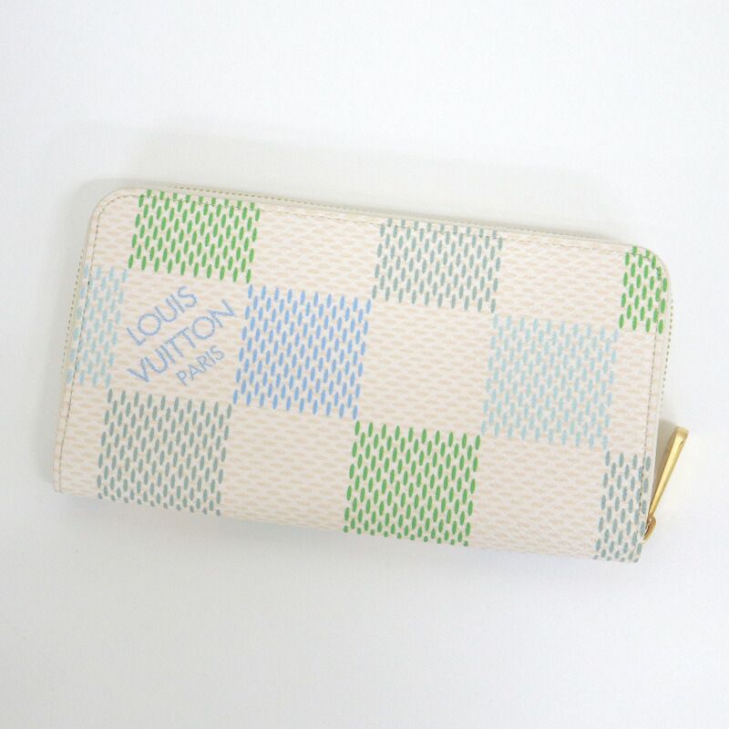 Louis Vuitton Zippy Wallet Damierlicious Pistachio Green — view 2