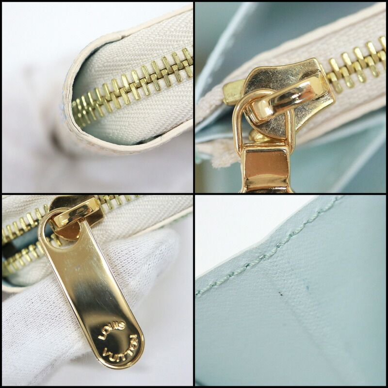 Louis Vuitton Zippy Wallet Damierlicious Pistachio Green — view 6