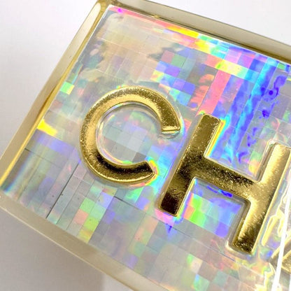 Chanel Barrette Hair Clip Clear Gold — view 3