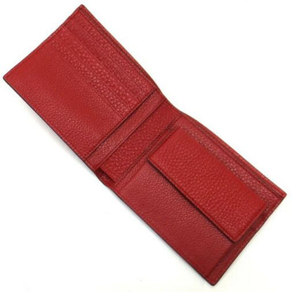 Fendi Bifold Compact Wallet Leather Red — view 3