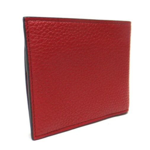 Fendi Bifold Compact Wallet Leather Red — view 2