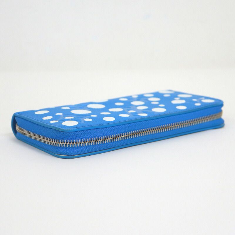 Louis Vuitton Zippy Wallet Infinity Dot Monogram Empreinte Blue Cles — view 3