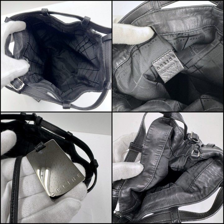 Celine Sarah Bag Calf Leather Black — view 7