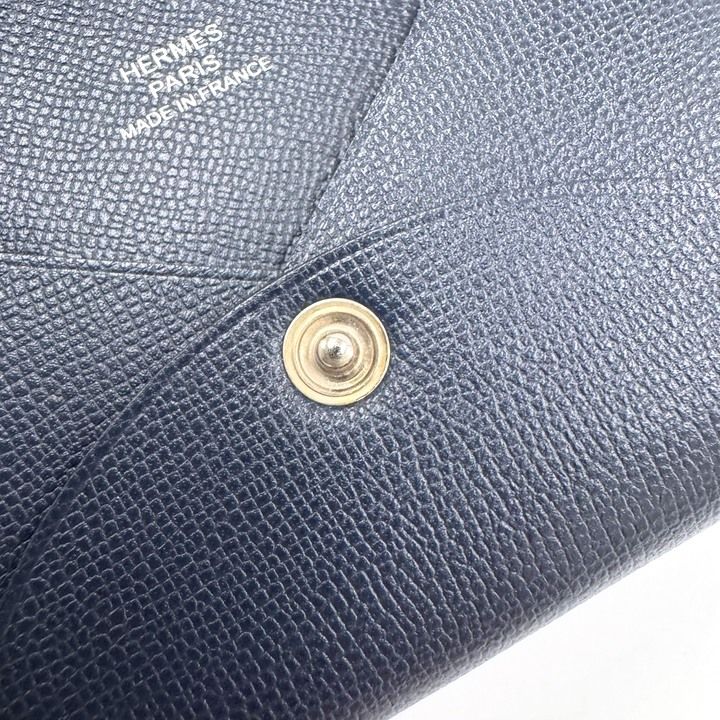Hermes Calvi Coin Case Vo Madame Nuit — view 5